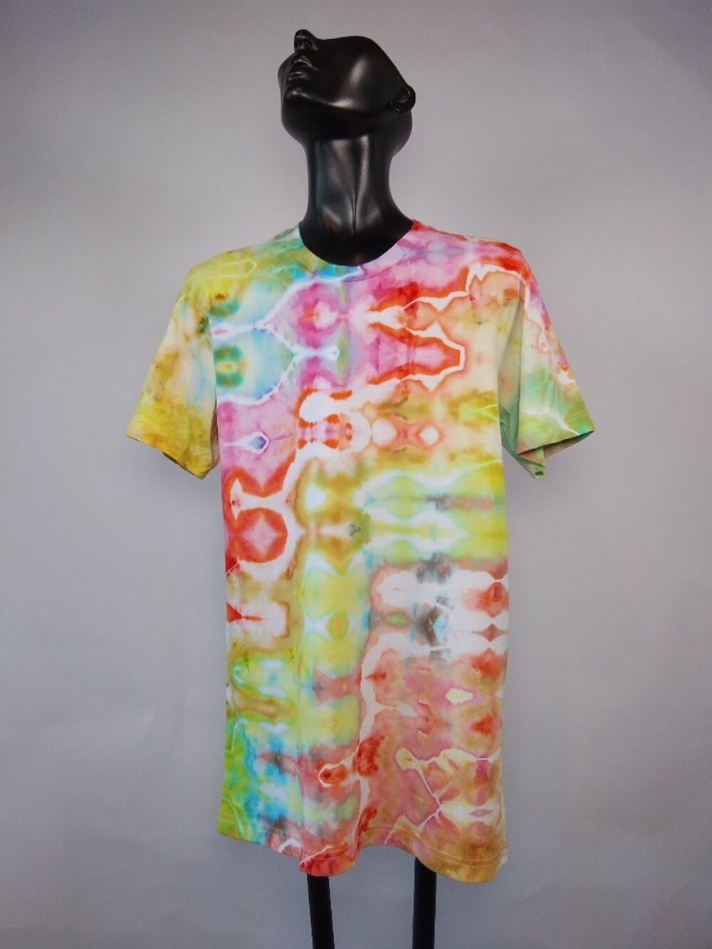 Small Unisex Bella-Canvas 3001C “Glitch” Ice Dyed T-Shirt